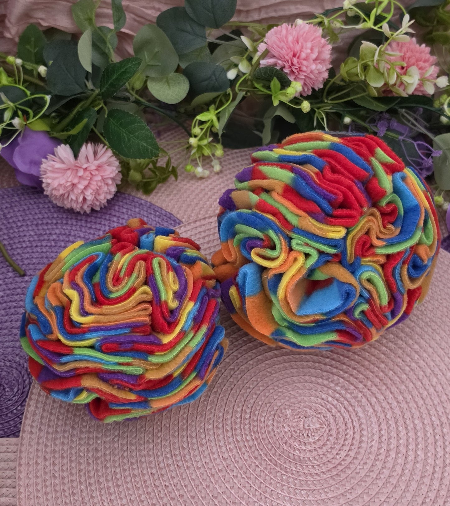 Rainbow - Handmade Snuffle Ball & Enrichment Toy