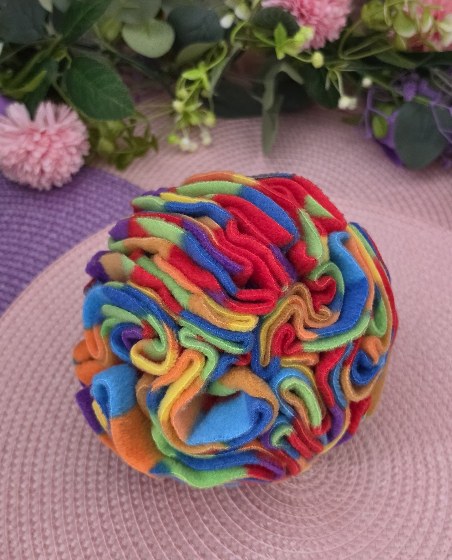 Rainbow - Handmade Snuffle Ball & Enrichment Toy