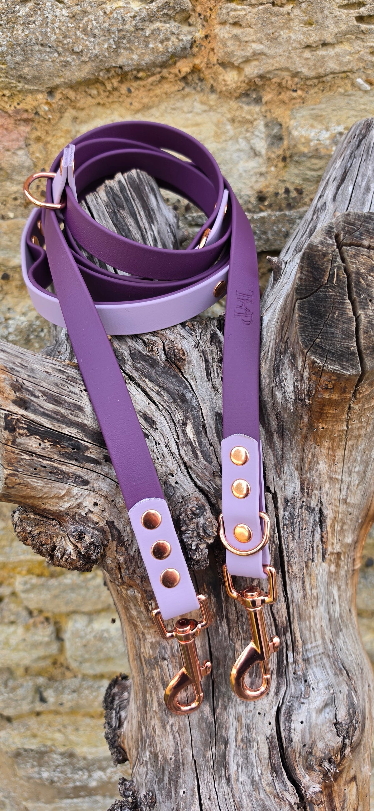 Aubergine & Lilac - Waterproof BioThane© handsfree Dog Training Lead