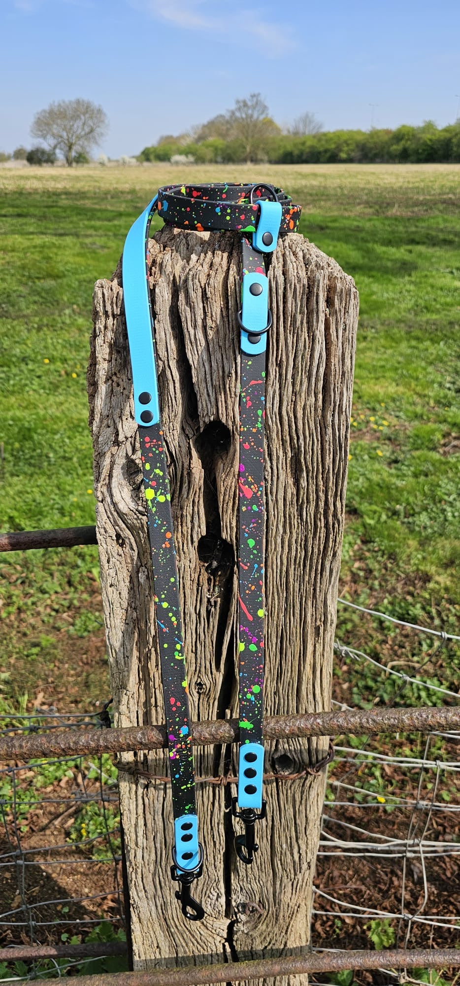 Waterproof BioThane© handsfree Dog Training Lead - Design Your Own