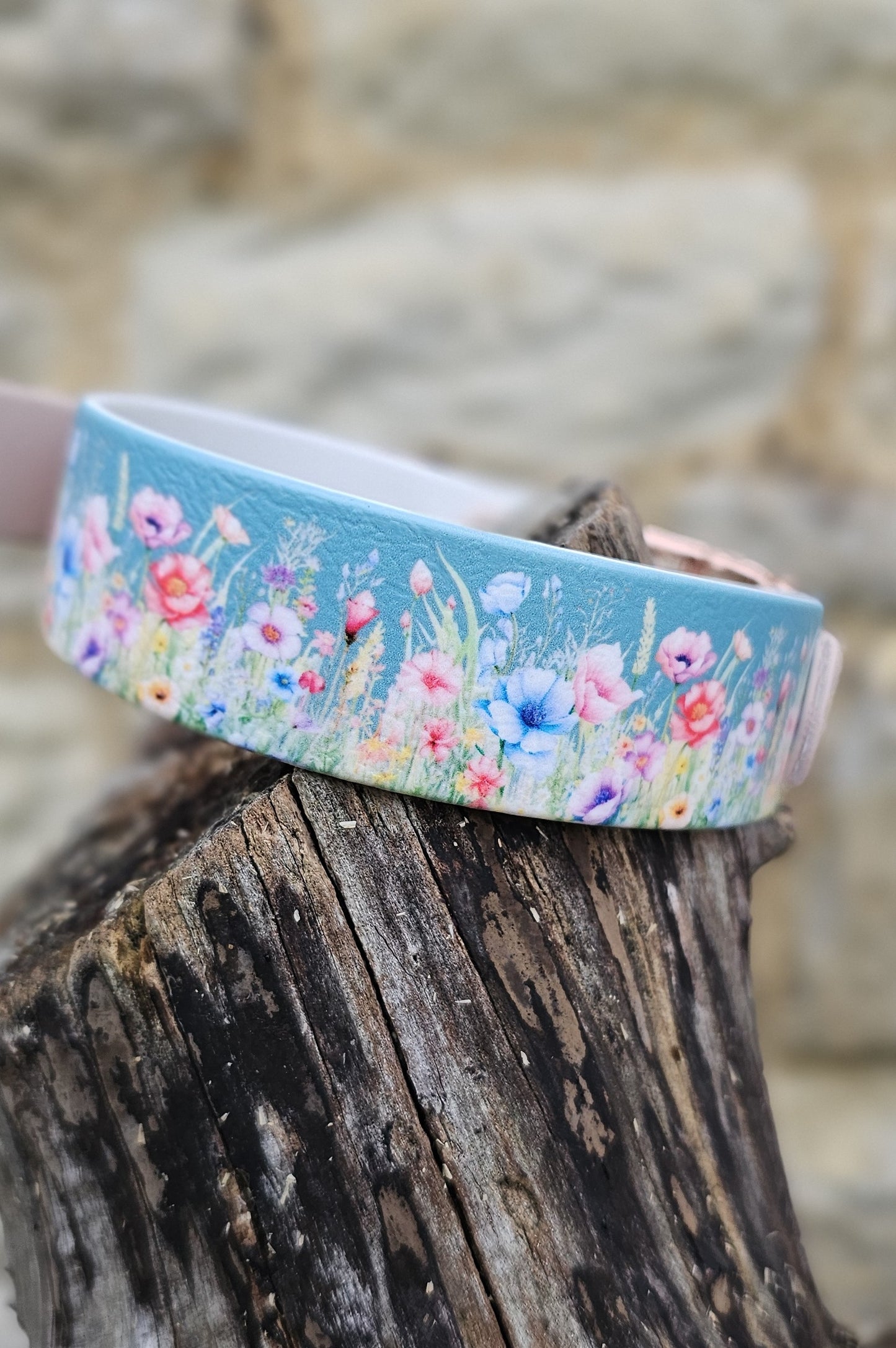 Cottage Garden - Printed Waterproof BioThane© Dog Collar
