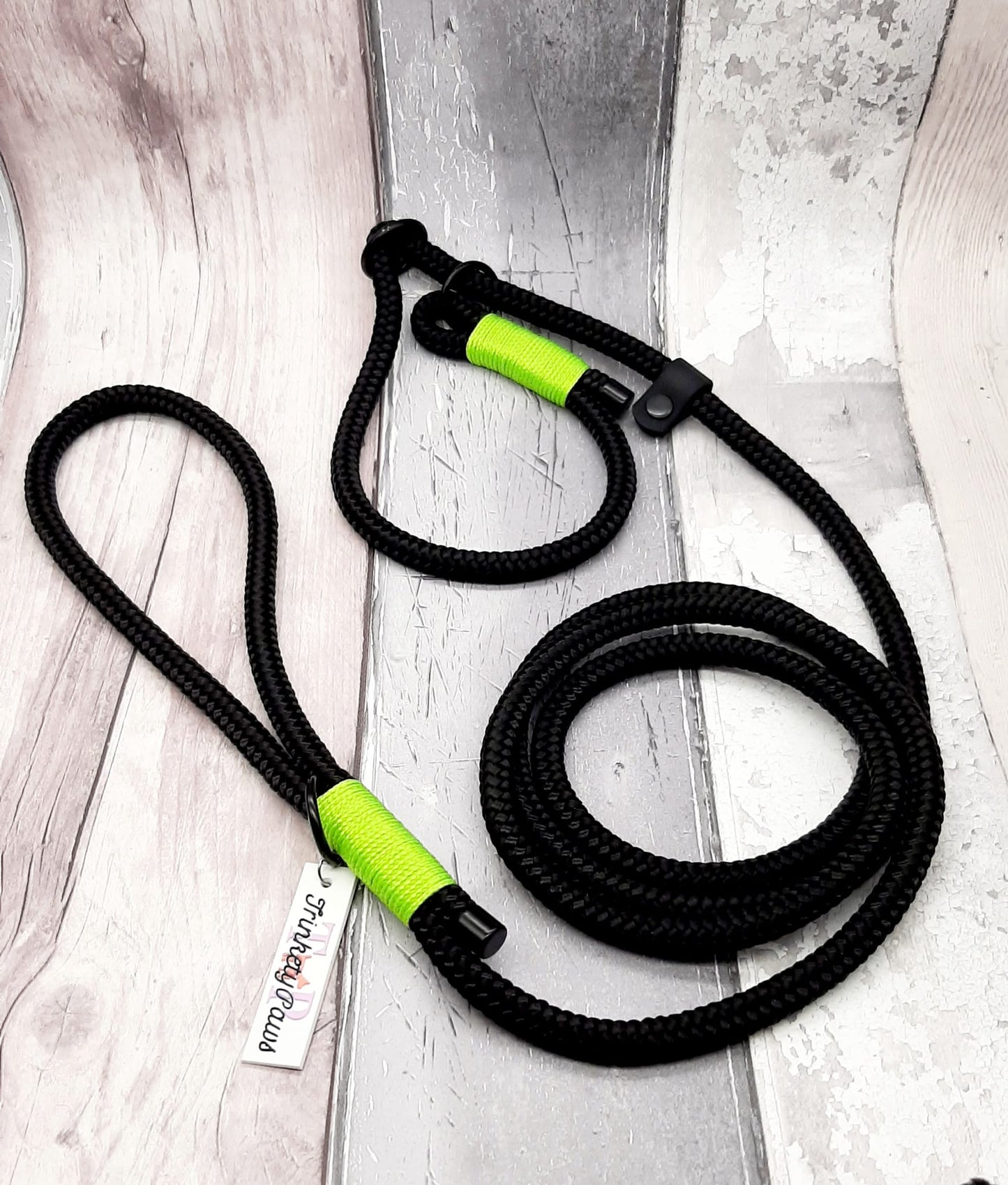 Rope Slip Dog Lead / Figure-8 Rope Dog Lead - Design Your Own