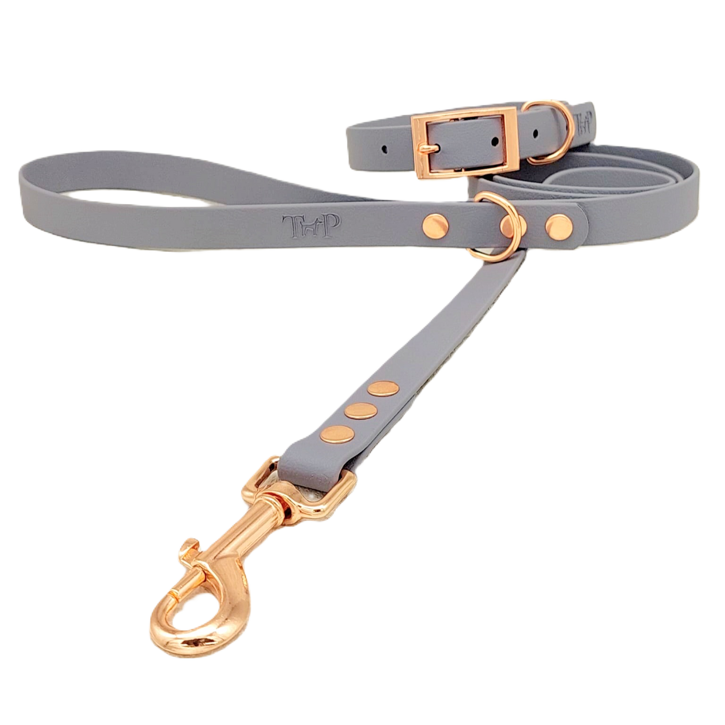 Grey - Waterproof BioThane© Dog Collar