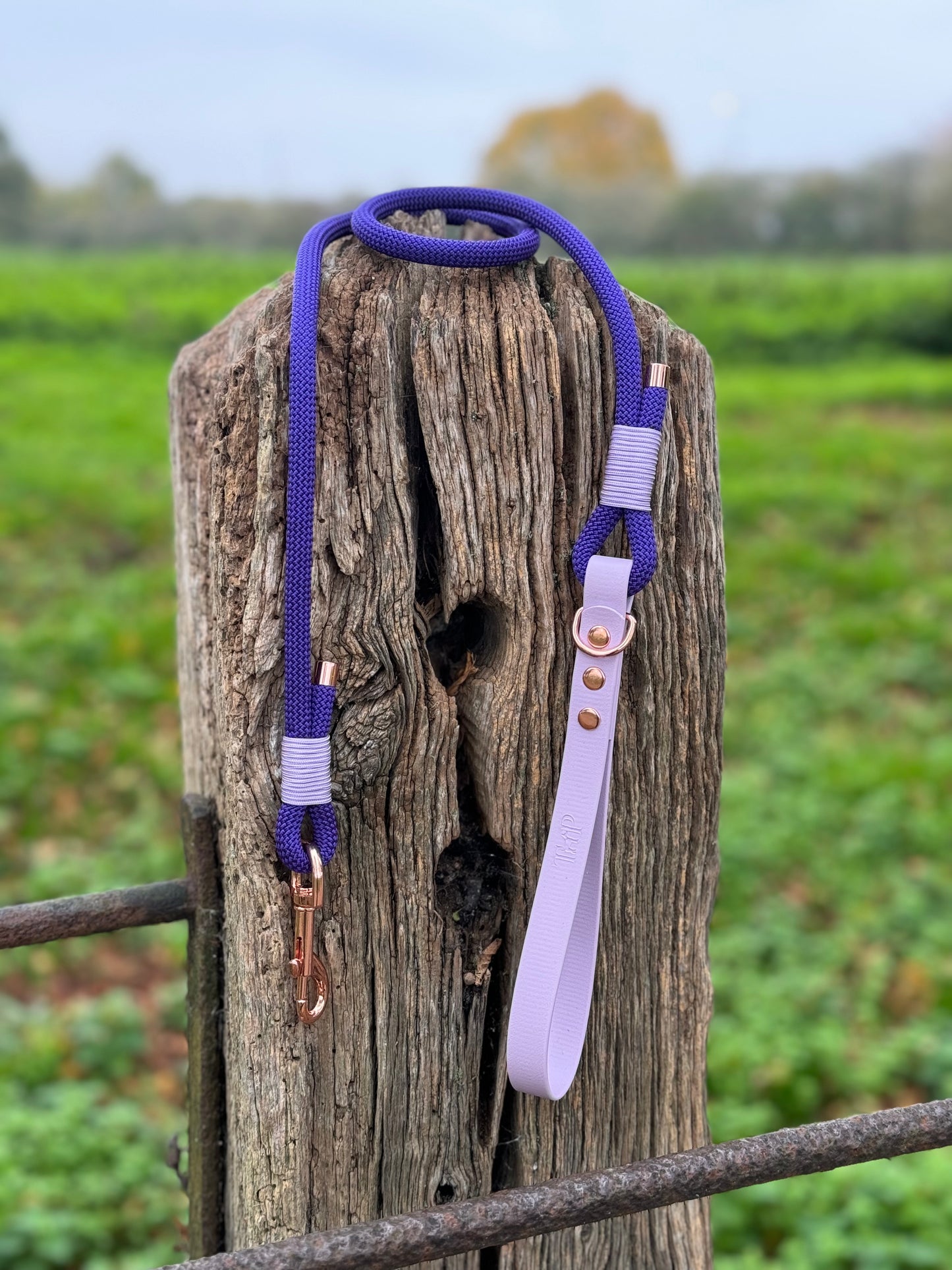 Purple & Lilac - Classic Rope Dog Lead