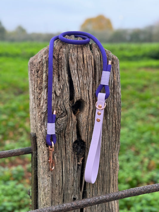Purple & Lilac - Classic Rope Dog Lead