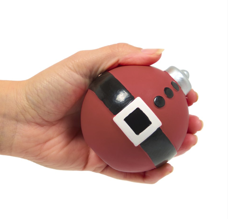Christmas Bauble Latex Dog Toy